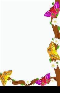 Butterfly on a flowering tree