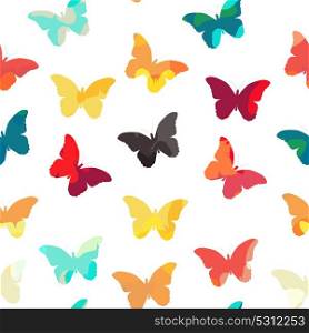 Butterfly Seamless Simple Pattern Background Vector Illustration EPS10. Butterfly Seamless Simple Pattern Background Vector Illustration