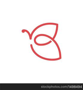 Butterfly Shape Outline Line Simple Abstract Symbol