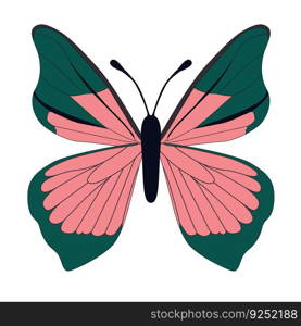 Butterfly simple icon. Vector Illustration EPS10. Butterfly simple icon on white. Vector Illustration. EPS10