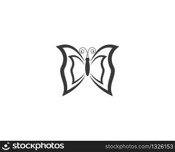 Butterfly vector icon illustration design