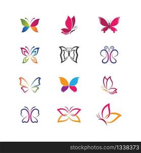 Butterfly vector icon illustration design