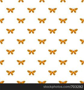 Butterfly with ornament pattern seamless in flat style for any design. Butterfly with ornament pattern seamless