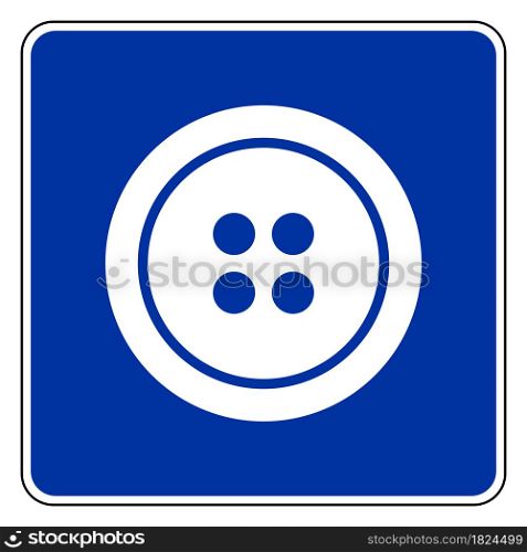 Button and road sign