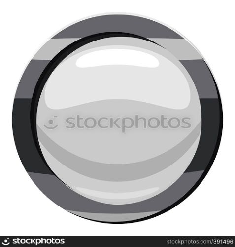 Button click icon. Cartoon illustration of button click vector icon for web. Button click icon, cartoon style