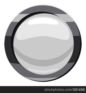 Button click icon. Cartoon illustration of button click vector icon for web. Button click icon, cartoon style