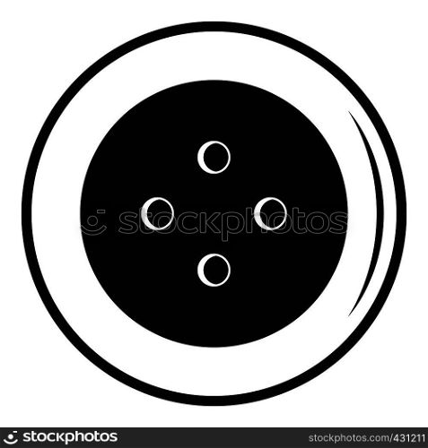 Button for clothing icon. Simple illustration of button for clothing vector icon for web. Button for clothing icon, simple style