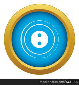 Button icon blue vector isolated on white background for any design. Button icon blue vector isolated