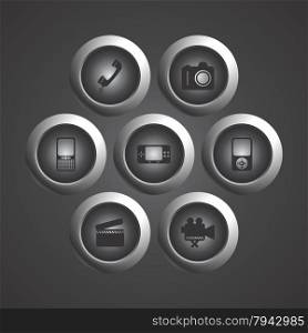 button icon theme vector graphic art illustration