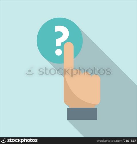 Button request icon flat vector. Online information. File screen. Button request icon flat vector. Online information