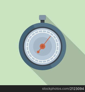 Button stopwatch icon flat vector. Stop timer. Countdown watch. Button stopwatch icon flat vector. Stop timer