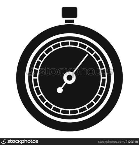 Button stopwatch icon simple vector. Stop timer. Countdown watch. Button stopwatch icon simple vector. Stop timer