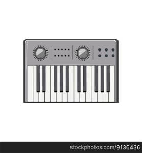 button synthesizer audio cartoon. button synthesizer audio sign. isolated symbol vector illustration. button synthesizer audio cartoon vector illustration