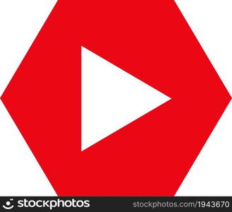 button video player icon sign design