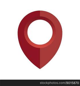 button with red pin. Vector illustration. EPS 10.. button with red pin. Vector illustration.