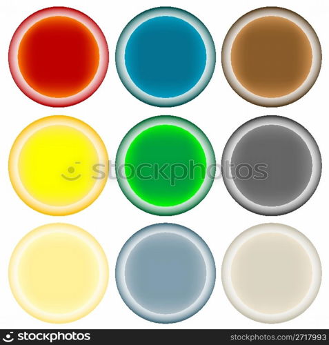 buttons for web, vector art illustration; more buttons in my gallery