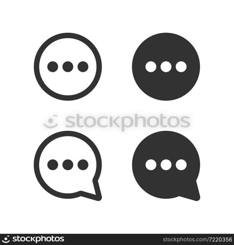 Buuble chat icon. Comment symbol. Social media speech logo in vector flat style.