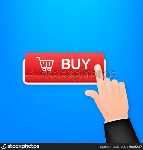 Buy button icon. Shopping Cart icon. Vector stock illustration.. Buy button icon. Shopping Cart icon. Vector stock illustration