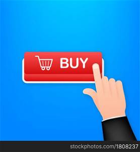 Buy button icon. Shopping Cart icon. Vector stock illustration.. Buy button icon. Shopping Cart icon. Vector stock illustration