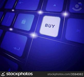Buy button on a keyboard