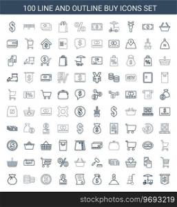 Buy icons Royalty Free Vector Image