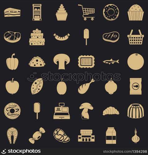 Buy icons set. Simple style of 36 buy vector icons for web for any design. Buy icons set, simple style