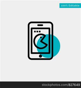 Buy, Mobile, Phone, Hardware turquoise highlight circle point Vector icon