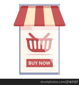 Buy now discount icon cartoon vector. Online store. Shop sale. Buy now discount icon cartoon vector. Online store