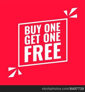 buy one get one red flat background