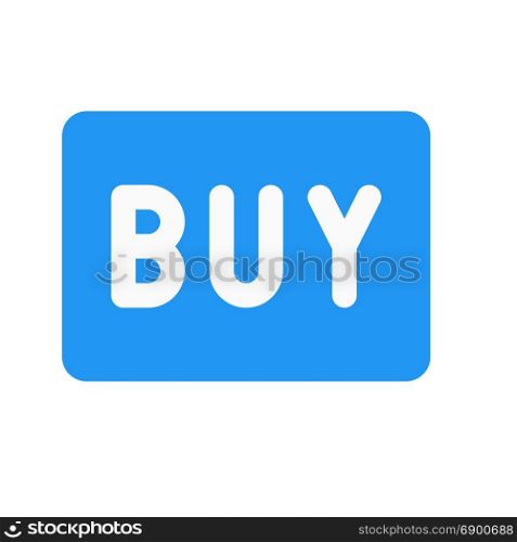 buy square button, icon on isolated background