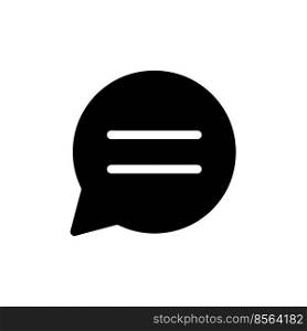 Buyer-to-seller chat black glyph ui icon. Real-time communication. User interface design. Silhouette symbol on white space. Solid pictogram for web, mobile. Isolated vector illustration. Buyer-to-seller chat black glyph ui icon