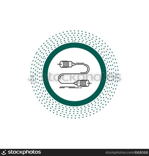 Buzz, communication, interaction, marketing, wire Line Icon. Vector isolated illustration. Vector EPS10 Abstract Template background