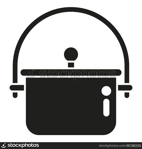 C&cauldron icon simple vector. Travel equipment. Gear adventure. C&cauldron icon simple vector. Travel equipment