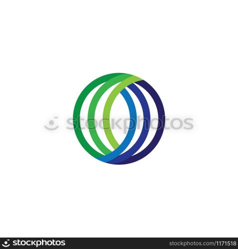 C circle Letter Logo Template vector icon design