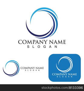 C Circle ring logo Template vector icon design