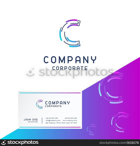 c-company-logo-design-with-visiting-card-vector-stockphotos