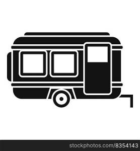 C&er trailer icon simple vector. Auto bus. Travel home. C&er trailer icon simple vector. Auto bus