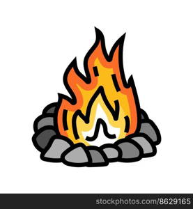 c&fire color icon vector. c&fire sign. isolated symbol illustration. c&fire color icon vector illustration
