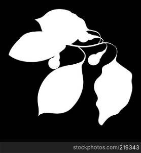 C&hor Tree, isolated logo icon. white silhouette. Vector illustration. C&hor Tree, isolated logo icon. white silhouette. Vector