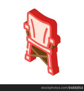 c&ing chair gl&ing isometric icon vector. c&ing chair gl&ing sign. isolated symbol illustration. c&ing chair gl&ing isometric icon vector illustration