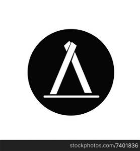 C&ing tent icon sign symbol for design