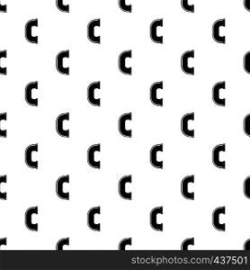 C joint pipe pattern seamless in simple style vector illustration. C joint pipe pattern vector