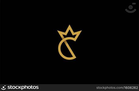 C King Royal Logo Design Vector illustration