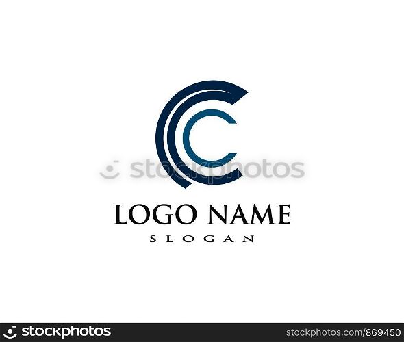 C Letter Business corporate abstract unity vector logo design template