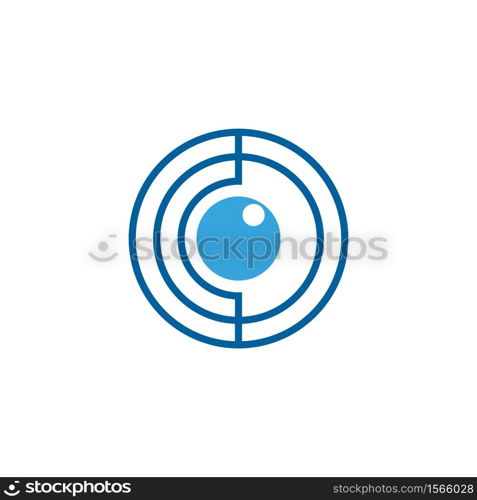 C Letter Core icon vector illustration design template