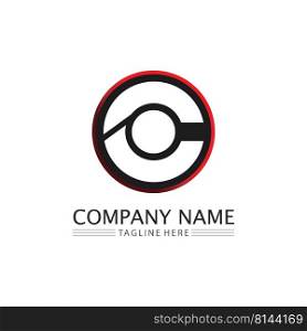 C Letter Logo and font C Template vector icon design