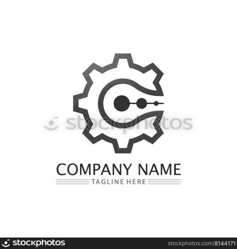C Letter Logo and font C Template vector icon design