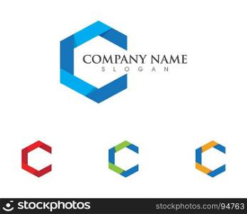 C Letter Logo Template. C Letter Logo Template vector icon illustration design