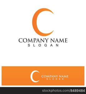 C Letter Logo Template vector icon design