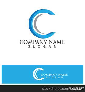 C Letter Logo Template vector icon design